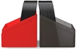 Ultimate Guard: Deck Case Boulder 100+: Synergy Black/Red - UGD011335 [4056133024198]