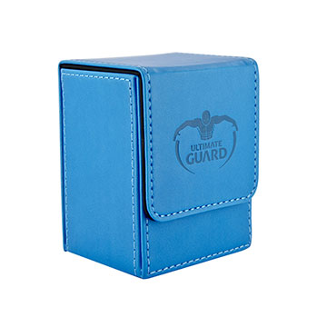 Light Blue Ultimate Guard BRAND NEW Leatherette Deck Box Flip Deck Case 80