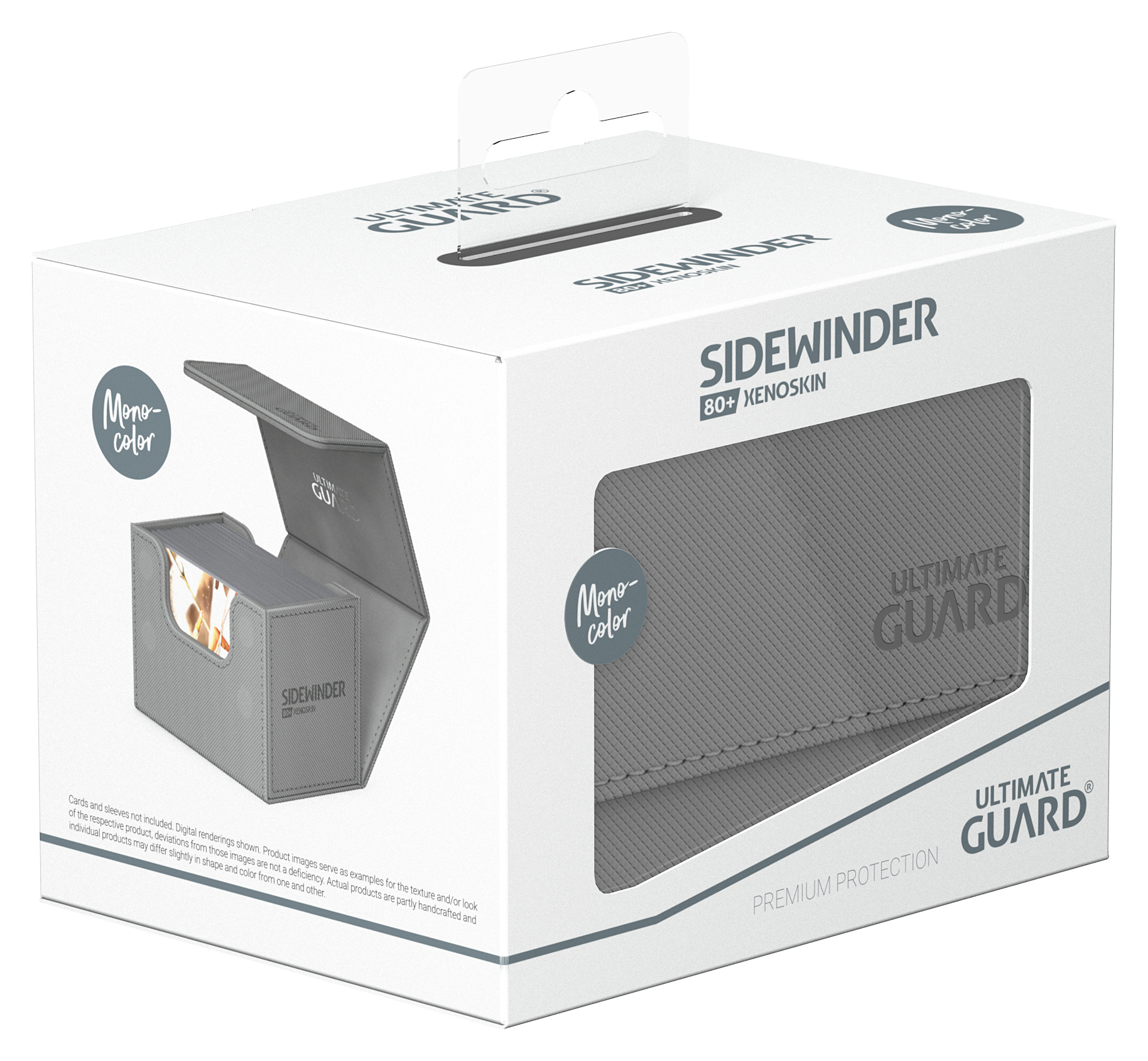 Ultimate Guard: Sidewinder 80+ Deck Case: Monocolour: Grey 