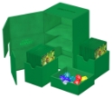 Ultimate Guard: Twin Flip N Tray 160+ Deck Case: Xenoskin Monocolor: Green 