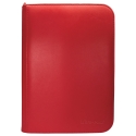Ultra Pro: (4Pkt) Vivid Pro Binder: Zippered: Red 