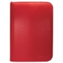 Ultra Pro: (4Pkt) Vivid Pro Binder: Zippered: Red - UP15895 [074427158958]