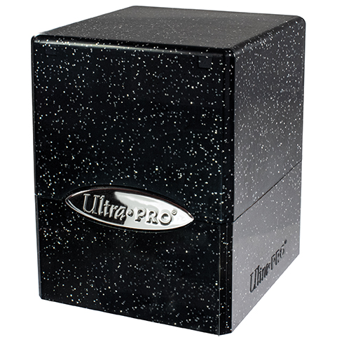 Ultra Pro: Deck Box Satin Cube: Glitter Black 