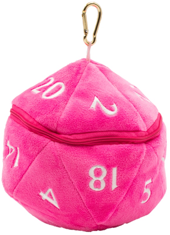 Ultra Pro: Dice Bag-  Hot pink D20 