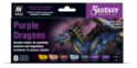 Vallejo Fantasy Color Series: Paint Set: Purple Dragons 