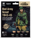 Vallejo Figure Color Series: Paint Set: Red Army Scout 43-45 