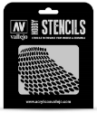 Vallejo Hobby Stencils: DISTORTED HONEYCOMB 