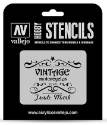 Vallejo Hobby Stencils: MOTORCYCLES SIGN 