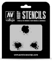 Vallejo Hobby Stencils: PAINT STAINS 