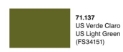 Vallejo Model Air Color 137: US Light Green 