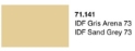 Vallejo Model Air Color 141: IDF Sand Grey 73 