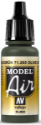 Vallejo Model Air Color 265: Olive Green RLM80 
