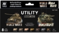 Vallejo Model Color Set: 70201: Utility Paint Set 