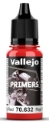 Vallejo Surface Primer (18ml): Bloody Red 