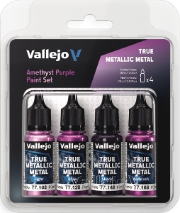 Vallejo True Metallic Metal: AMETHYST PURPLE PAINT SET