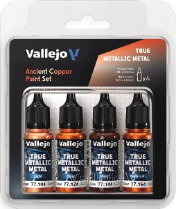 Vallejo True Metallic Metal: ANCIENT COPPER PAINT SET