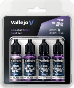 Vallejo True Metallic Metal: CELESTIAL VIOLET PAINT SET