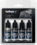 Vallejo True Metallic Metal: OBSIDIAN BLACK PAINT SET - VAL-77270 [8429551772709]