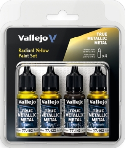 Vallejo True Metallic Metal: RADIANT YELLOW PAINT SET