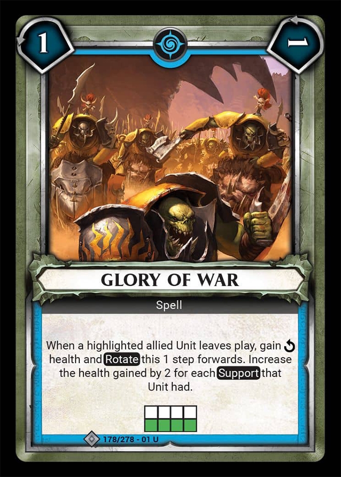 Warhammer Age of Sigmar Champions: 178- Glory of War [FOIL] 