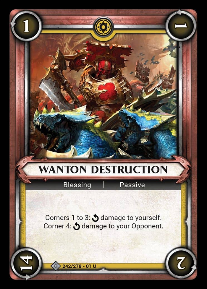 Warhammer Age of Sigmar Champions: 242- Wanton Destruction [FOIL] 