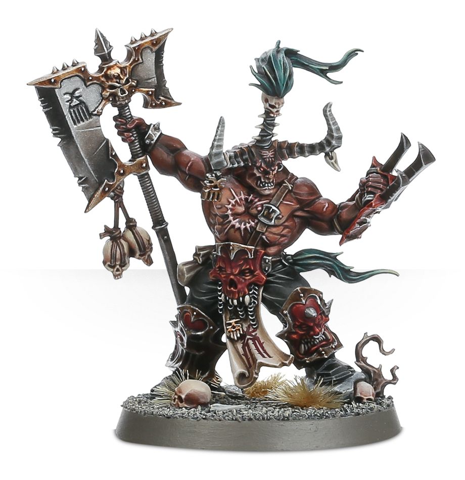 Figurine Warhammer Age Of Sigmar - Blades Of Khorne : Deathbringer - Kit Plastique à Peindre - Base 40 Mm