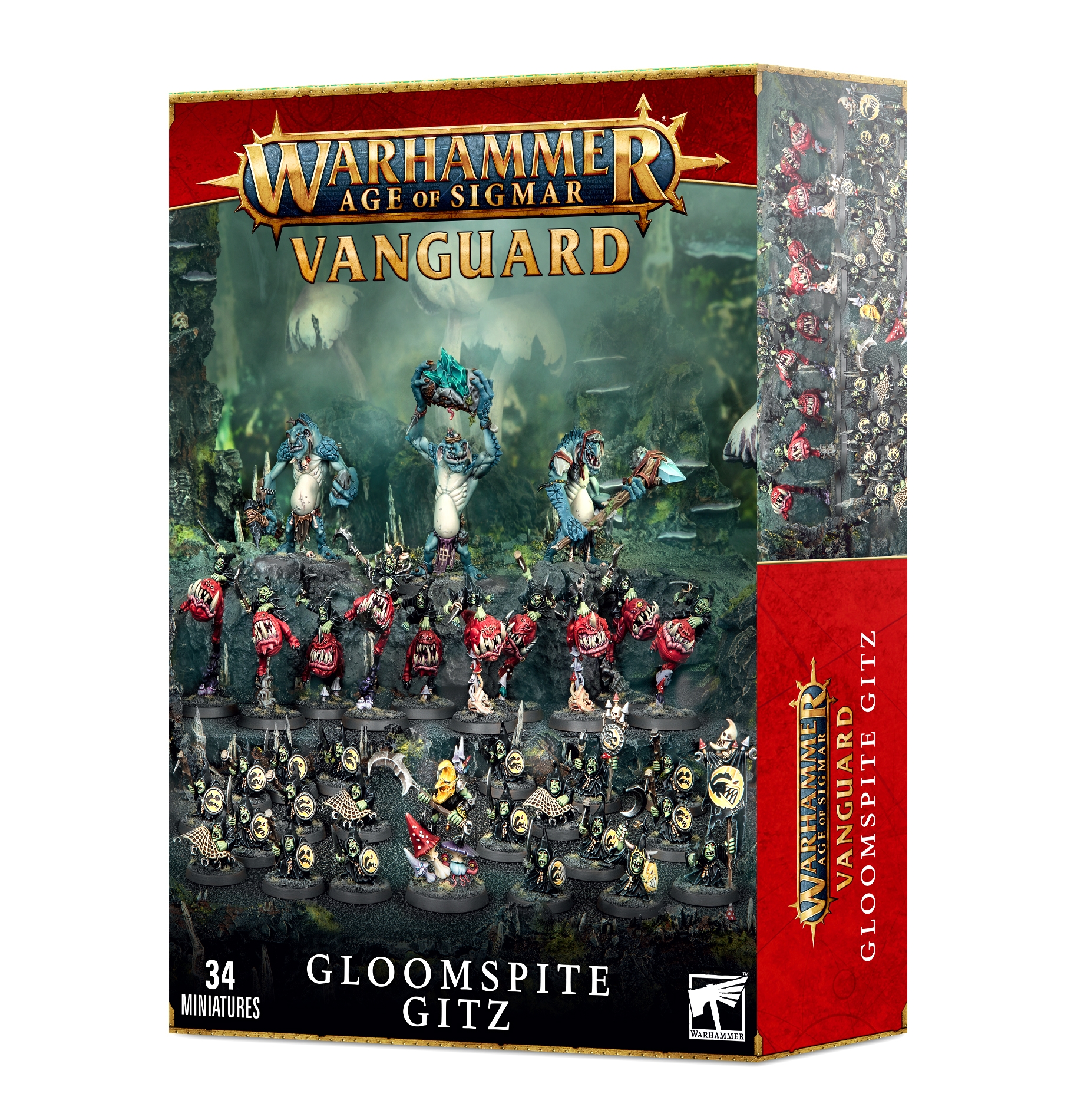 Warhammer Age Of Sigmar VANGUARD: Bestie Del Caos - Set 34 Miniature