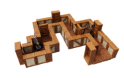 Warlock Tiles: Town & Village: 1" Straight Walls Expansion 