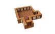 Warlock Tiles: Town &amp; Village: 1" Straight Walls Expansion - 16531 [634482165317]