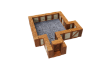 Warlock Tiles: Town &amp; Village: 1" Straight Walls Expansion - 16531 [634482165317]