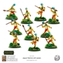 Warlords of Erehwon: Mythic Americas- Aztecs: Jaguar Warriors with Spears - 722211007 [5060572509146]