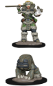 WizKids Wardlings: GIRL DRUID & STONE CREATURE 