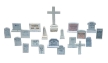 Woodland Scenics: 20 Tombstones HO Scale Kit - WS201 D201 [724771002017]