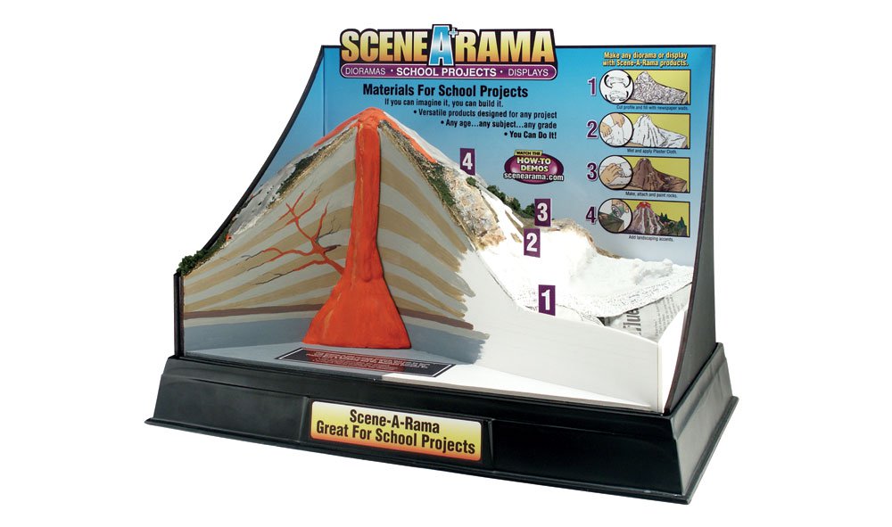 Woodland Scenics: Scene-A-Rama: Volcano Built-Up Display 