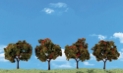 Woodland Scenics: Woodland Classics: Apple Tree- 4 Trees (2" - 3") 