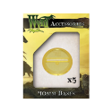 Wyrd Accessories: Gold Translucent Bases: 40mm (x5)  