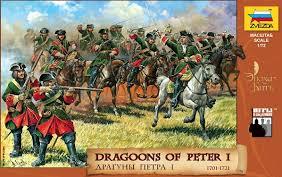 Zvezda Historical 1/72 Scale: Dragoons of Peter the Great 