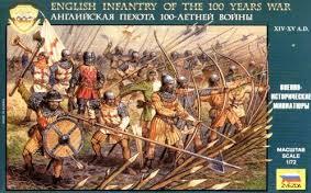 Zvezda Historical 1/72 Scale: English Infantry Of The 100 Years War 