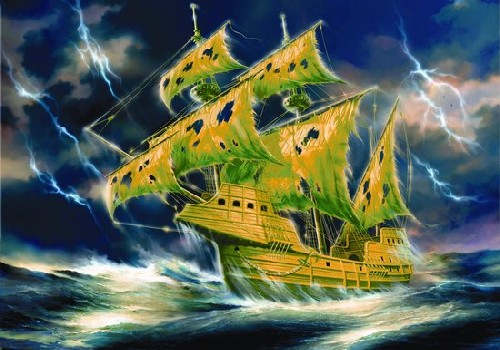 Zvezda Historical 1/100 Scale: Flying Dutchman (Ghost Ship) 