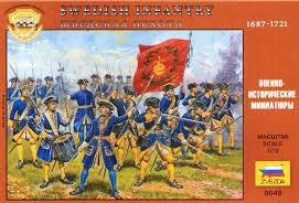 Zvezda Historical 1/72 Scale: Swedish Infantry 1687-1721 