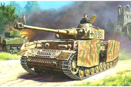 Zvezda Military 1/100 Scale: Snap Kit: German Panzer IV AUSF.H 