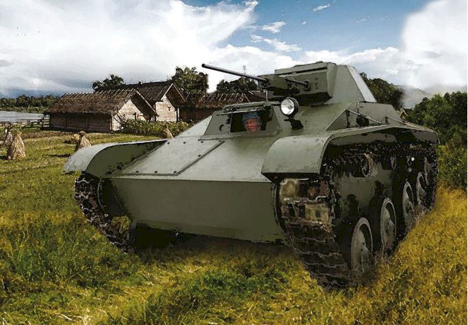 Zvezda Military 1/100 Scale: Snap Kit: Soviet T-60 Light Tank 