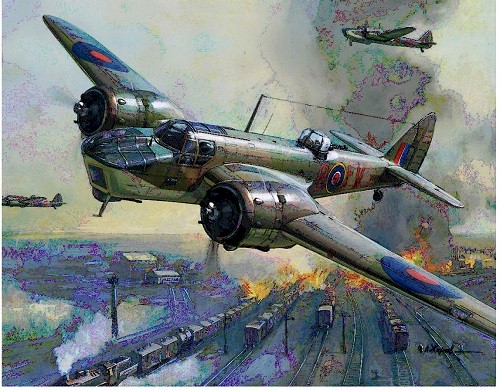 Zvezda Military 1/200: Snap Kit: British Bomber Bristol Blenheim IV 