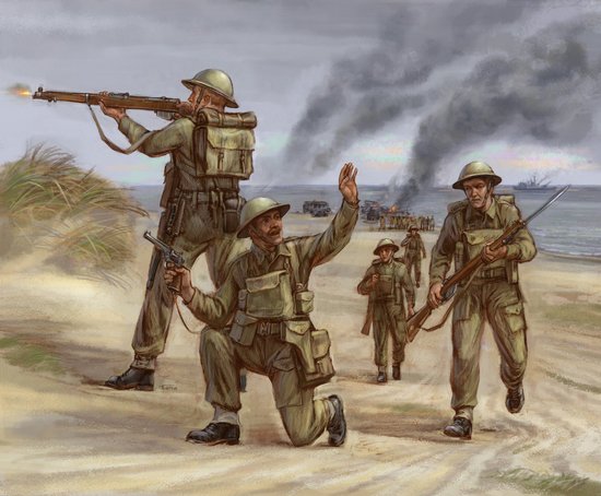 Zvezda Military 1/72 Scale: Snap Kit: British Infantry 1939-45 