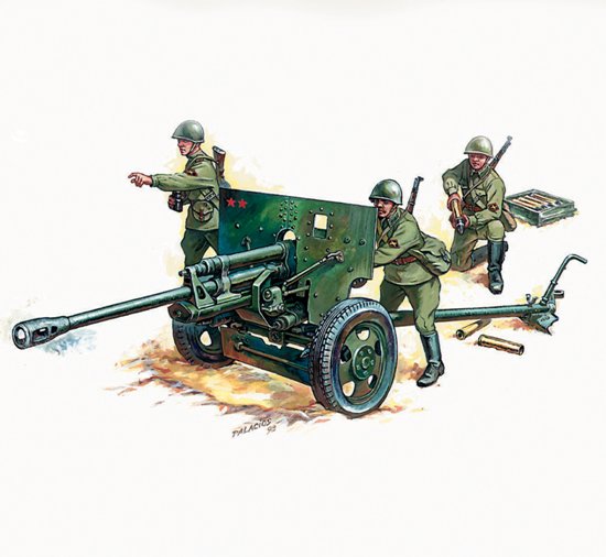 Zvezda Military 1/72 Scale: Snap Kit: Zis-3 Soviet Gun 
