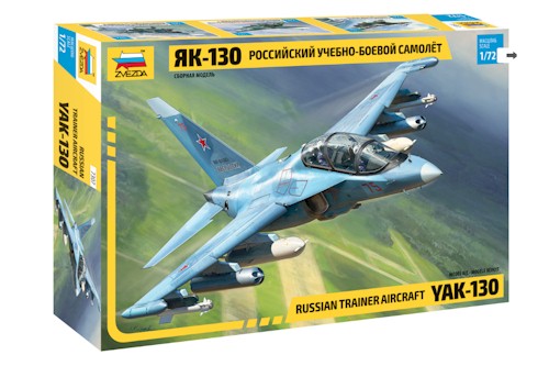 Zvezda Military 1/72 Scale: Snap Kit: Russian Trainer Aircraft YAK-130 