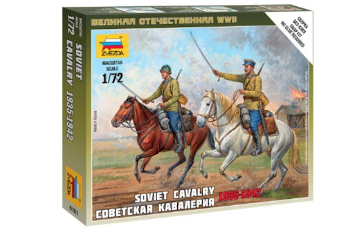 Zvezda Military 1/72 Scale: Snap Kit: Soviet Cavalry 