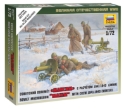Zvezda Military 1/72 Scale: Soviet Machine-gun With Crew (Winter Uniform) 