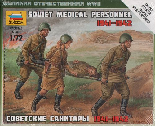 Zvezda Military 1/72 Scale: Soviet Medical Personnel 1941-42 