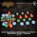 Warmachine: Universal Effect Tokens- Blind, Knockdown, Shadow Bind, Stationary 